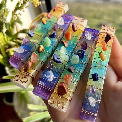Chakra love rainbow wand - love,