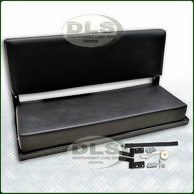 Black vinyl rear - vinyl, seat