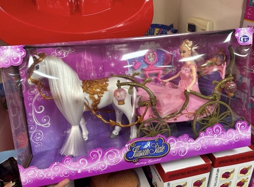 Princess doll white horse - ,,