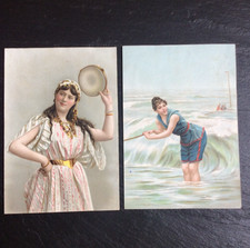 2 Antique Large Cut-Out