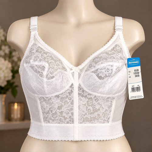 Bnwt naturana white longline - naturana,