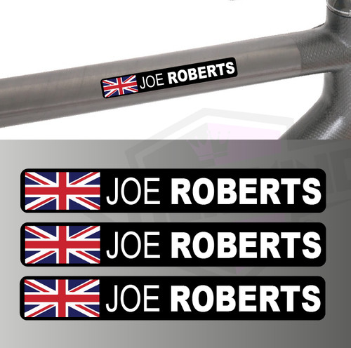 Bike name frame stickers - bike,