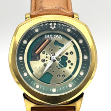 BULOVA ACCUTRON II Alpha Green Skelton Men Watch