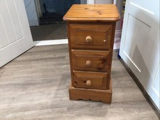 3-drawer Solid Pine Bedside