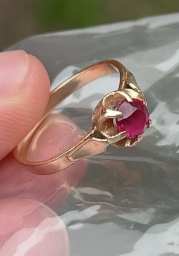 Vintage soviet 14k rose gold - vintage,