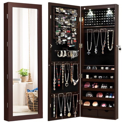 Mirrored jewelry cabinet - jewelry,