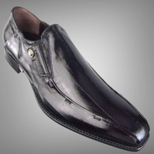 New Authentic $975 Cesare Paciotti US 7.5 Eel Loafers Italian Designer Shoes