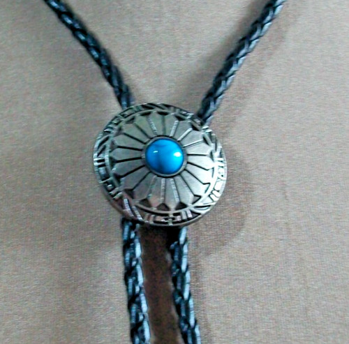 Western bolo tie silver - 67#,