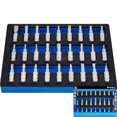 Bluespot 27pc torx spline slot - bluespot,
