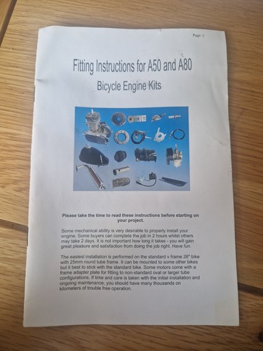 Stroke bicycle engine kit - engine,