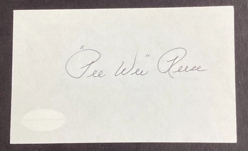 Pee wee reese signed index - pee,