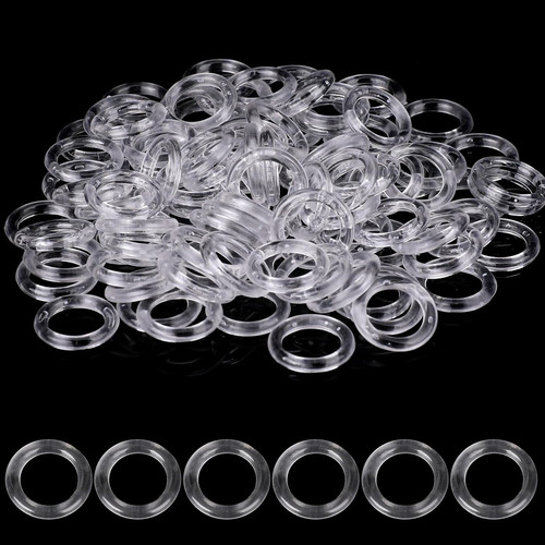 100pcs clear roman blind rings - 100pcs,