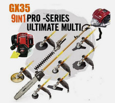 Gx35 brush cutter 9 in 1 gas 4 cycle weed eater string trimmer lawn mower