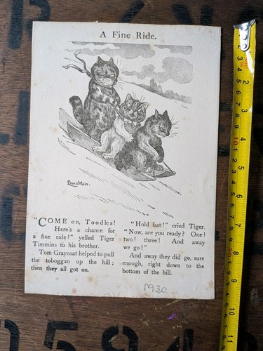 Louis wain antique cat - antique,