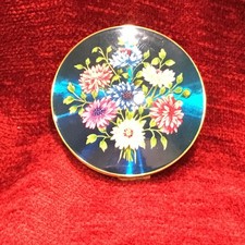 Vintage Stratton Compact , Flowers, Mirror Small Pouch
