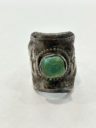 Vintage tibetan turquoise bead - turquoise,