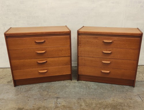 Pair mid century chest of - mid,