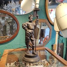 Art Deco Figural Table Lamp Light Pewter Figure Man Tudor 1920s 1930s G.W.O
