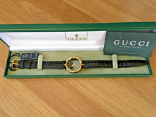 GUCCI GENUINE GENTS VINTAGE STACK DRESS WATCH MODEL 2000M