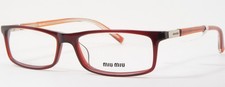 MIU MIU VMU03A 2BE-1O1 Burgundy UNIQUE EYEGLASSES GLASSES 51-14-135mm (NOTES)