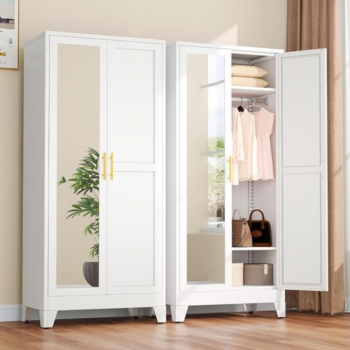 Metal armoire wardrobe closet - metal,