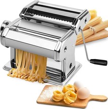 9 IN 1 STAINLESS STEEL PASTA LASAGNE SPAGHETTI TAGLIATELLE RAVIOLI MAKER MACHINE