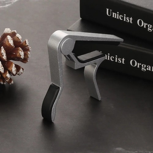 Silver aluminium guitar capo - aluminium,