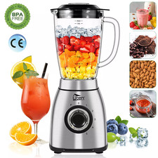 2L Glass Jug Blender High Speed Smoothie Maker Food Processor Fruit Juicer 1800W