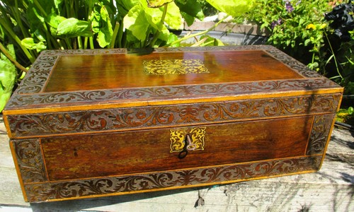 Antique campaign writing - writing, slope