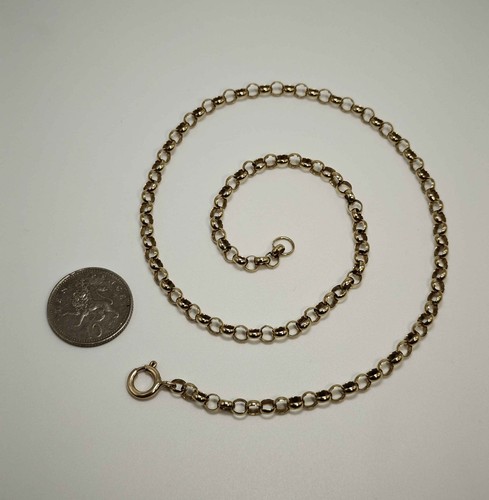 Belcher chain necklace - necklace, 9ct