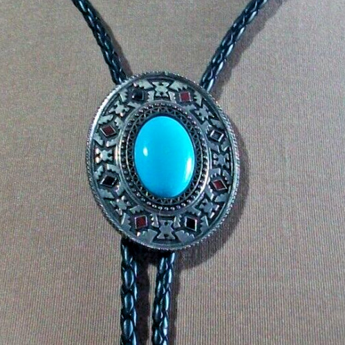 Western bolo bootlace tie - western,
