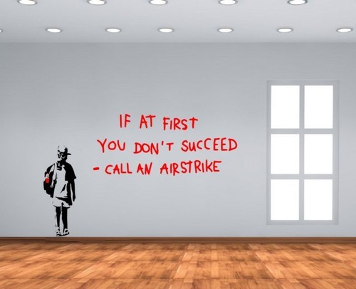 Banksy graffiti at - 'if,