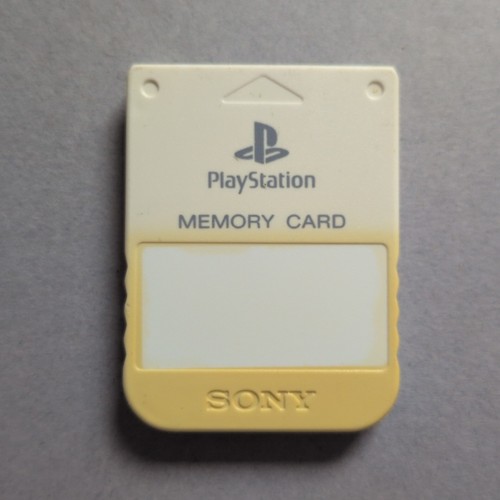 Ps1 memory card white official - memory,