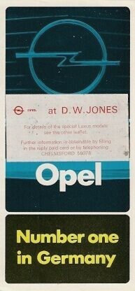 Opel range 1973 - opel,