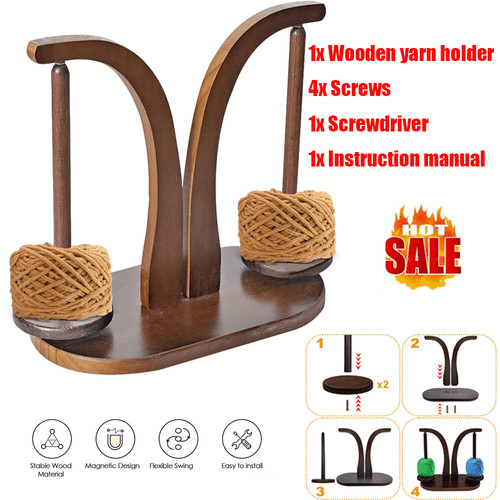 Handmade yarn spinner - spinner, wooden