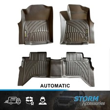 FOR TOYOTA HILUX DOUBLE CAB AUTOMATIC 2022-24 MUD BLOCK FLOOR 3D MATS FULL SET