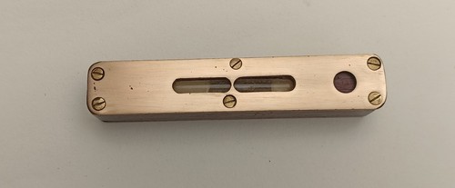 Brass and mahogany - and, level