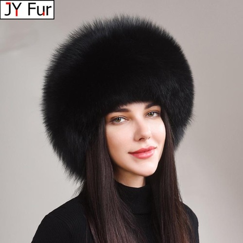 Womens real fox fur hat - real,