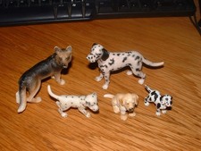 Schleich Dogs x 5 Dalmation &