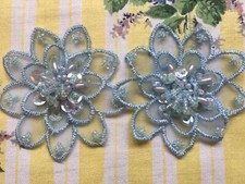 Sew on vintage fabric flower