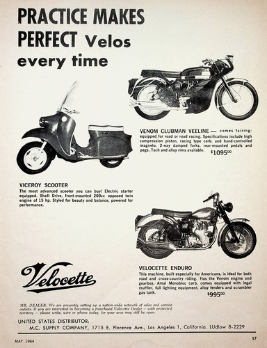 1964 velocette viceroy scooter - 1964,