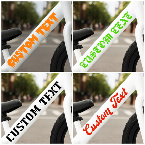 Personalised bike frame name - personalised,