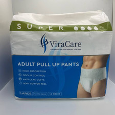 ViraCare Super Adult Nappies Maximum Absorbency Overnight Protection Pants 14pcs
