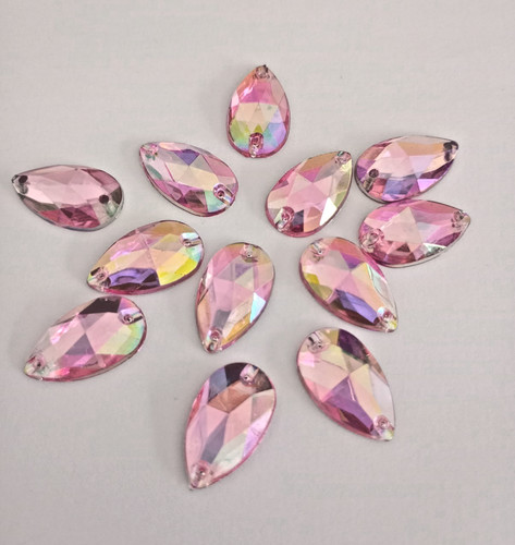 Teardrop sew on flatback - 12,