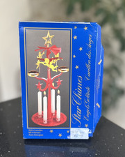 Red Swedish angel star candle