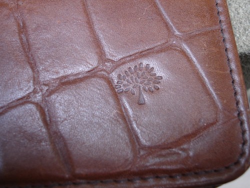 Mulberry leather binder - leather, a4
