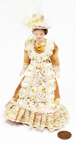 Dolls house victorian lady - house,