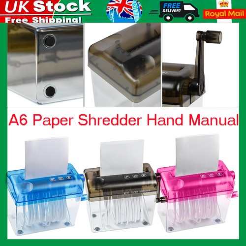 Paper mini hand shredder - a6,