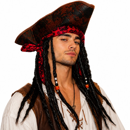 Pirate costume hat with - costume,