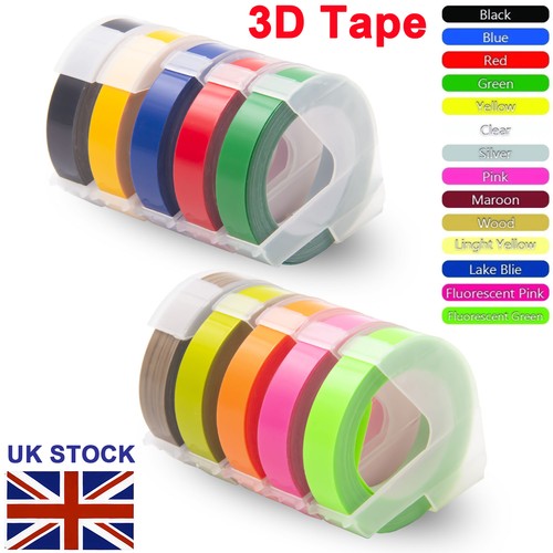 Dymo 9mm embossing tape - dymo, 3d